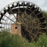 Noria para elevación de agua en Terrer