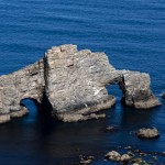Pena Furada en la costa de Loiba